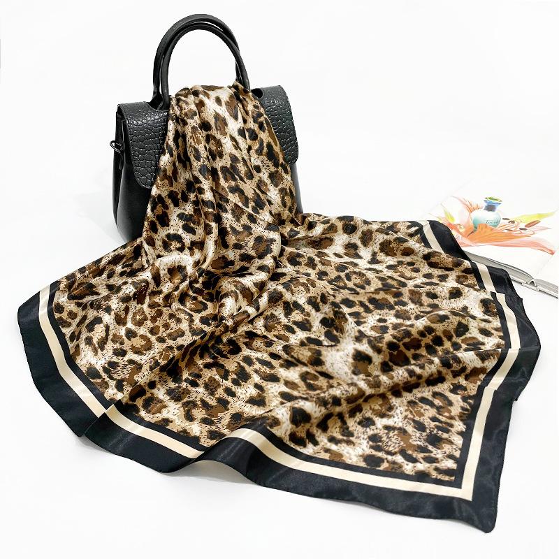 High-quality Luxurious Silk Scarves Headband Scarfs Neck Scarf For Women Chain Silk Scarf Women's Decorative Shawl