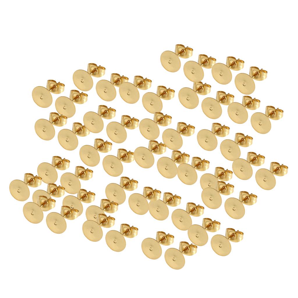 500 шт. 4 мм железных штифтов для сережек и задников для самостоятельной сборки ювелирных изделий