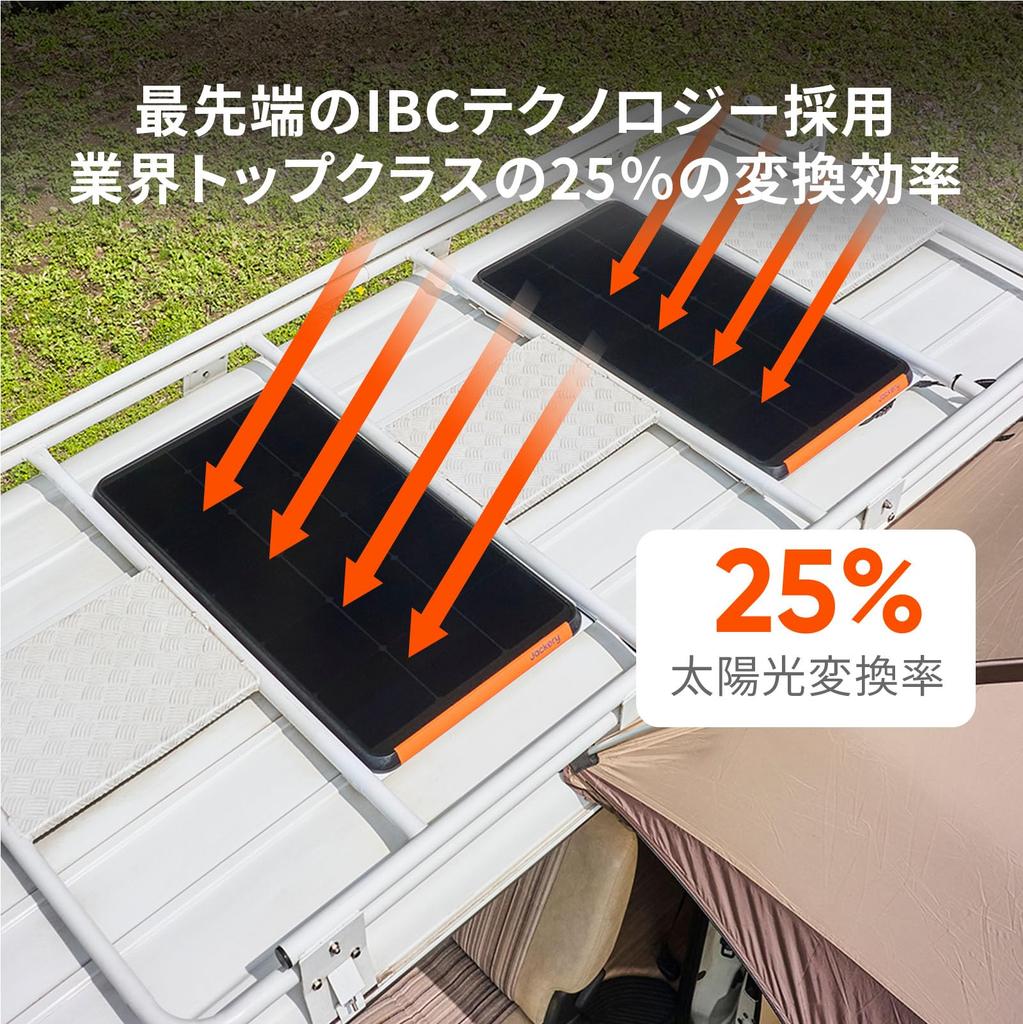 Jackery SolarSaga 100 Prime Solar Panel 100W Power Generation Solar Panel DC Output Solar Charger ETFE Portable Power Supply Charger High Conversion