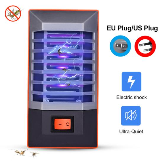 Электрическая светодиодная УФ-лампа Ловушка для мух и насекомых Антимоскитный инсектицид