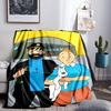 Tintin's Adventure City Blanket Lightweight Flannel Bedding Blanket Perfect for Travel, Camping, Living Rooms, Offices, Sofas, Fan Christmas gift