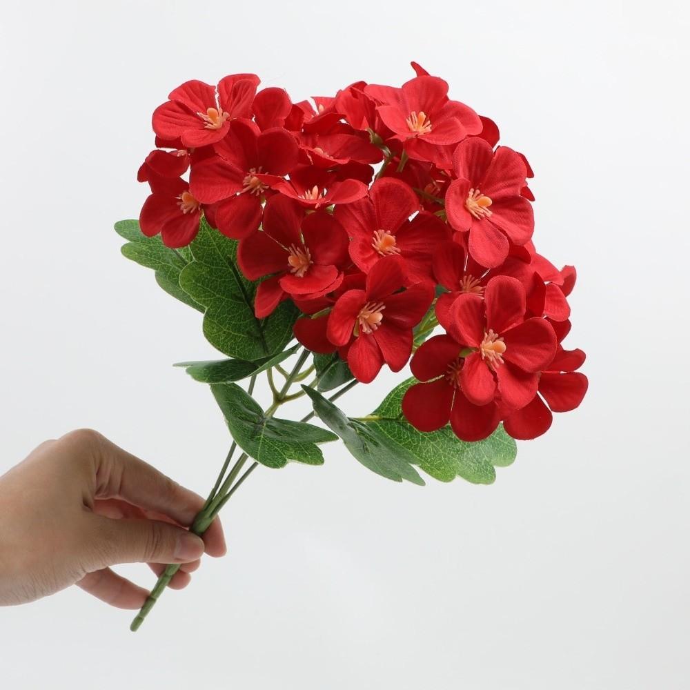 Dyed Edged Fake Flower Ball Silk Cloth Simulation Flowers Foam Flower Bouquet  Valentine's Day Gift
