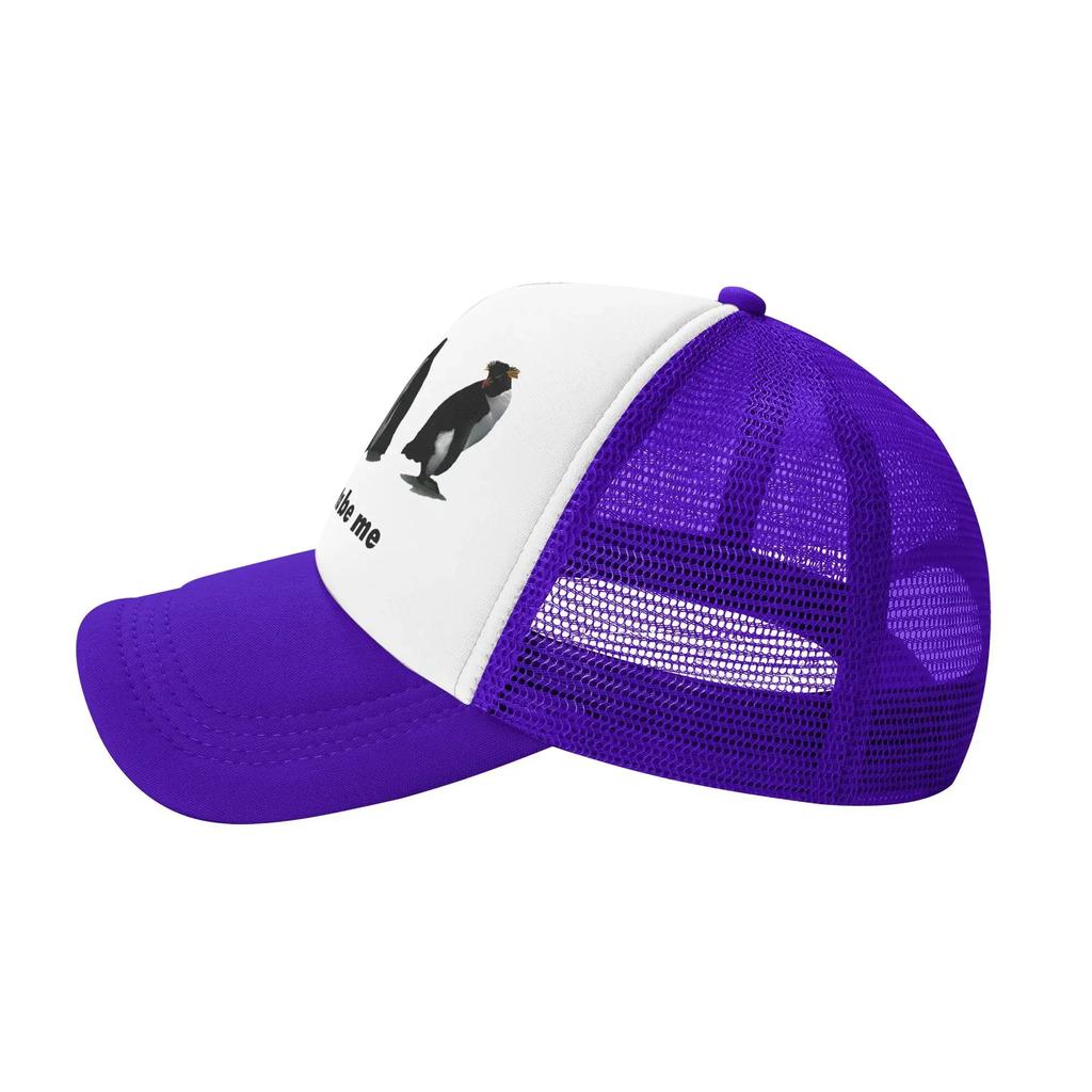 I Just Gotta Be Me Funny Penguin Snapback Hat For Men Women Summer Cooling Mesh Side Sun Hats Caps For Casual Headwear