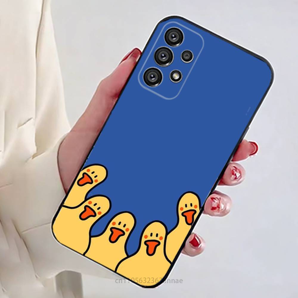 Желтая Утка Чехол для Телефона для Samsung Galaxy A73,23,53,33,14,24,13,72,22,52,32,54,A34 Мягкий Чехол