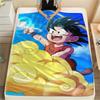 Goku Daily Rest Printed Blanket, Convenient Flannel Blanket for Travel, Picnic, Bed, Sofa and Chair Layout.-TING