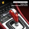 Shasha Carbon Decoration Interior Accessories Automatic Shift Knob Carbon Fiber Cover for Porsche Panamera Macan 718 911