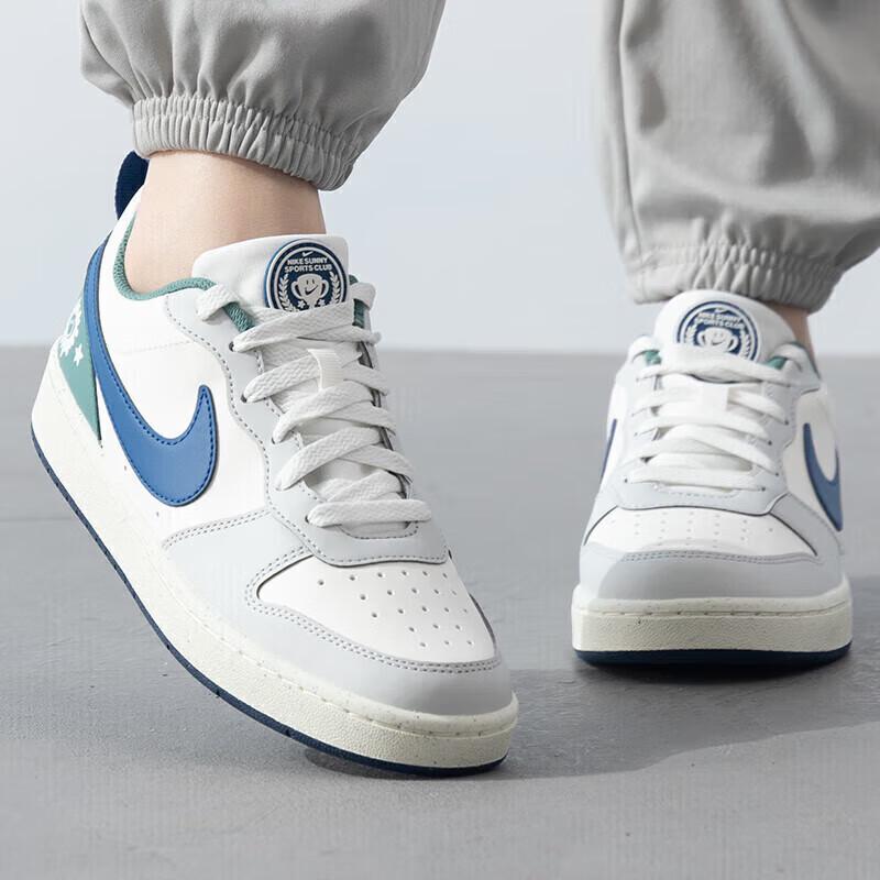 Nike Кроссовки Court Borough Low Recraft GS Sail Court Blue Bicoastal для детей, кремовые HM3722-141