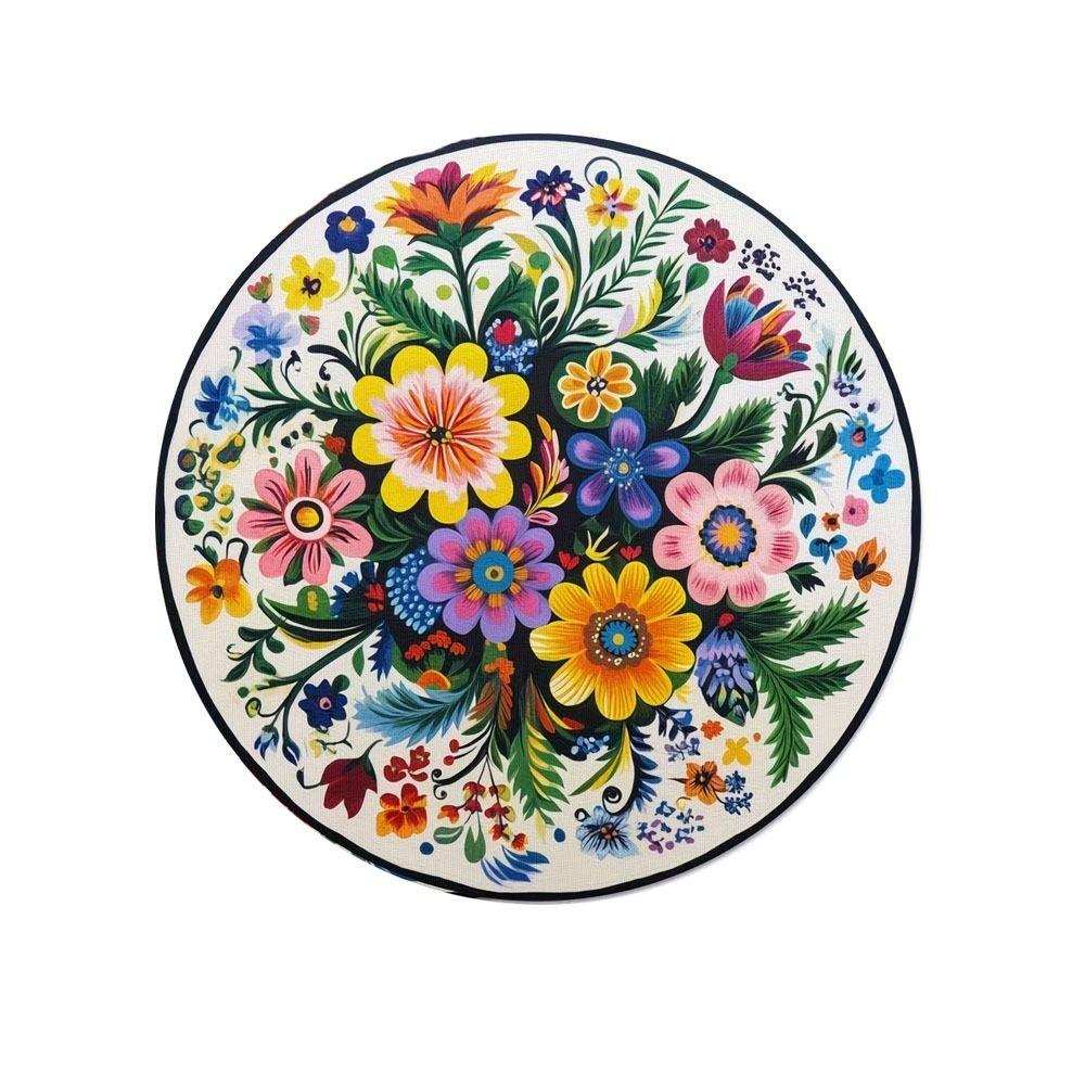 Heat Resistant Petal Round Mat Round Shape Heat Resistant Placemats Tea Party