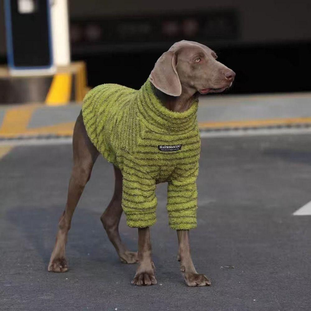 Winter Warm Dog Sweater Thickened Dog Two-Leg Tops Comfortable Fit Dog Jumper Medium Large Dogs