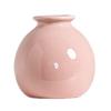 Mini Ceramic Vase Solid Color Glazed Flower Vase Desktop Decor Miniature Bud