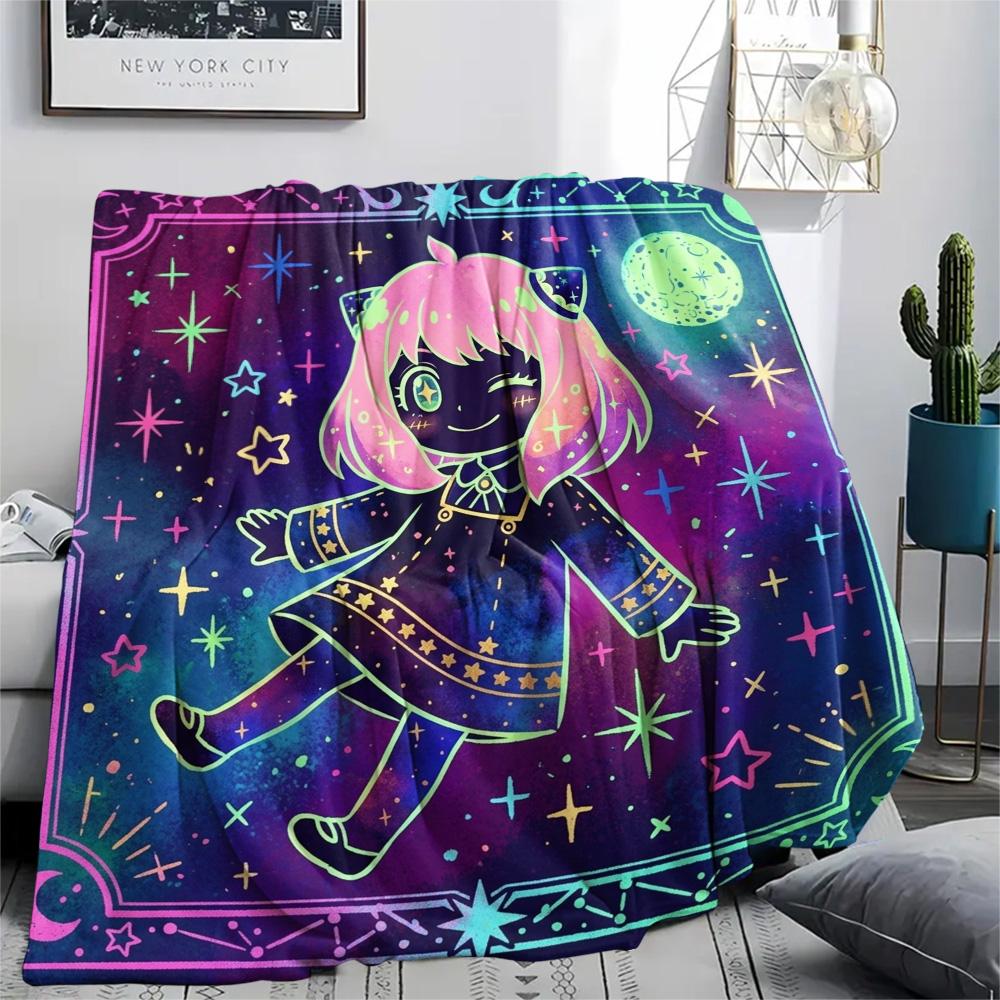 Anya Forger Print Flannel Blanket, Ultra Soft High Quality All Seasons Warm Throw, Home Decor Cozy Blanket, Perfect Christmas Gift