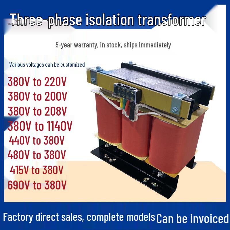 20KW Three-Phase Dry Isolation Transformer: 380V/220V/200V to 415V/440V/480V/660V/690V Step-Up
