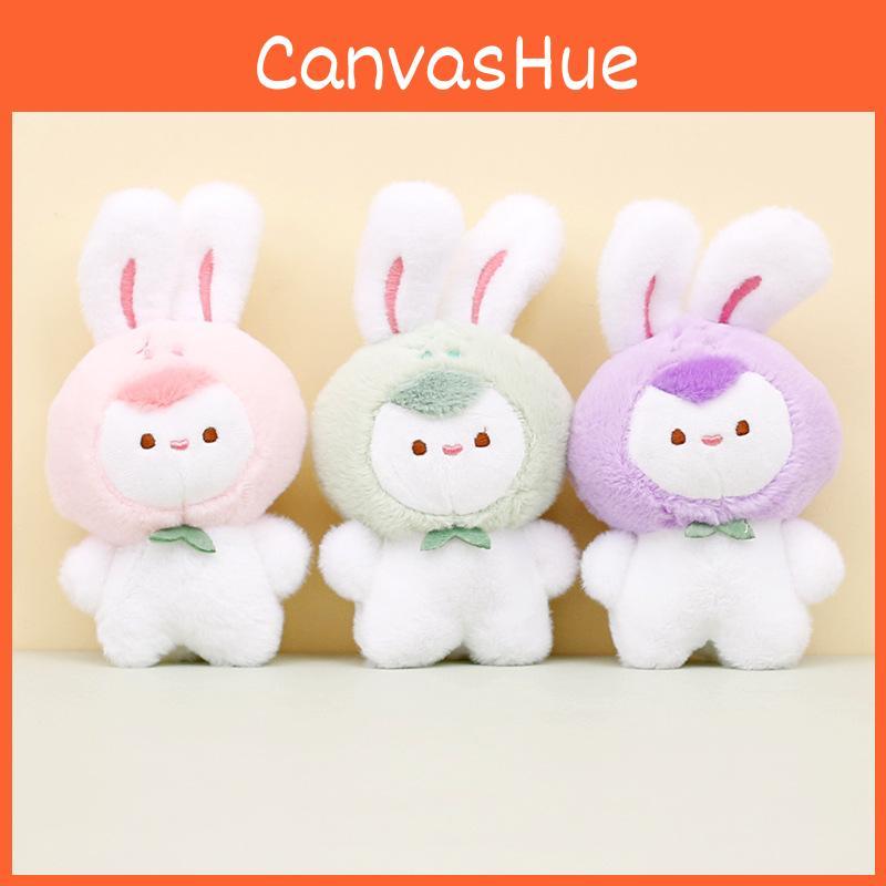Adorable Cartoon Bunny Plush Keychain Colorful Stuffed Rabbit Bag Charm Gift