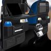 Car Seat Back Organizer Large Capacity Storage Bag with Foldable Tablet Tray PU Leather Multi Pocket Auto Organizer Bag 64x45cm