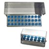 8/12/30 Holes Dental Bur Autoclavable Case Organizer with Cover Bur Holder Tips Sterilization Box Block Case Instrument Storage Stand Disinfection