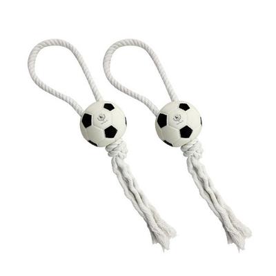 Dingdong Pet Pet Soccer Rope Набор латексных игрушек, 2 шт., 35 см + 38 см, разные цвета, 1 комплект