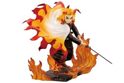 Juya ARTFX J Demon Kimetsu no Yaiba Rengoku Anjuro в масштабе ПВХ, окрашенная готовая фигурка PP927 Slayer 1/8