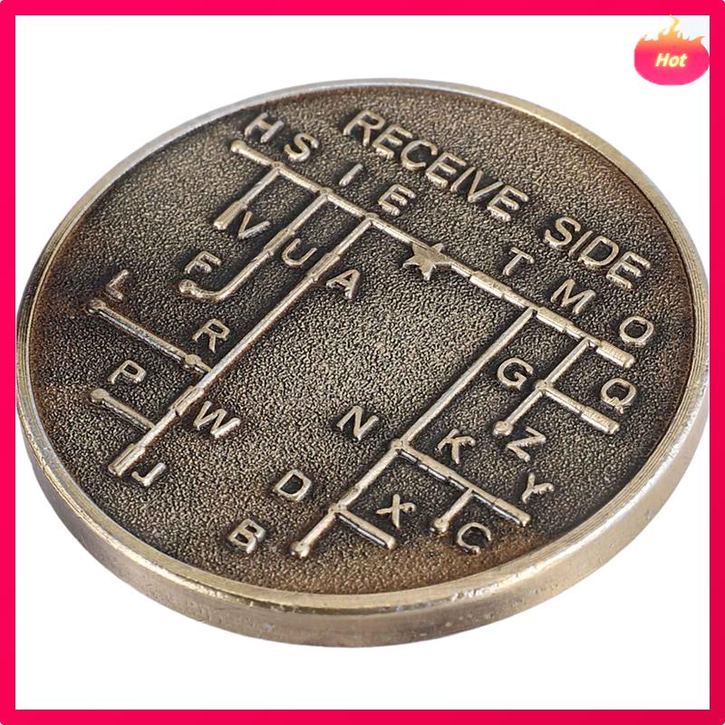 CW Morse Code Commemorative Coins CW Training Coin Morse Code Training Coin For Novice Radio Enthusiasts