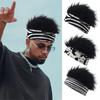 Пушистая Мужская Натуральная Унисекс Взрослая Искусственная Волосы Шляпа Аксессуары для Волос Шапка-Бини Парик Шляпа Веселые Короткие Волосы Шапки