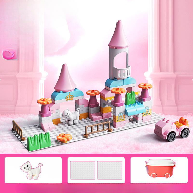 Dream Building Block Castle Крупногабаритные строительные блоки Детские развивающие игрушки Сцена Креативные строительные блоки Игрушки для мальчиков и девочек