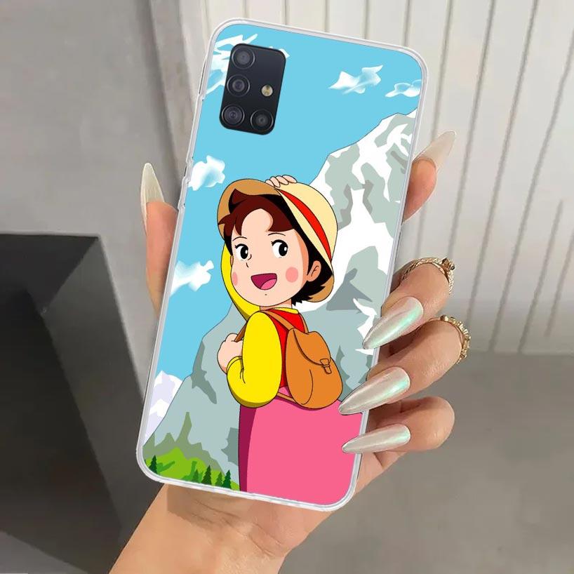 Heidi Cute Cartoon Phone Case for Samsung Galaxy A52 A32 A22 A12 A02S A50S A30S A10S Note 20 Ultra 10 Plus S10 A31 A20 A71 A72 G