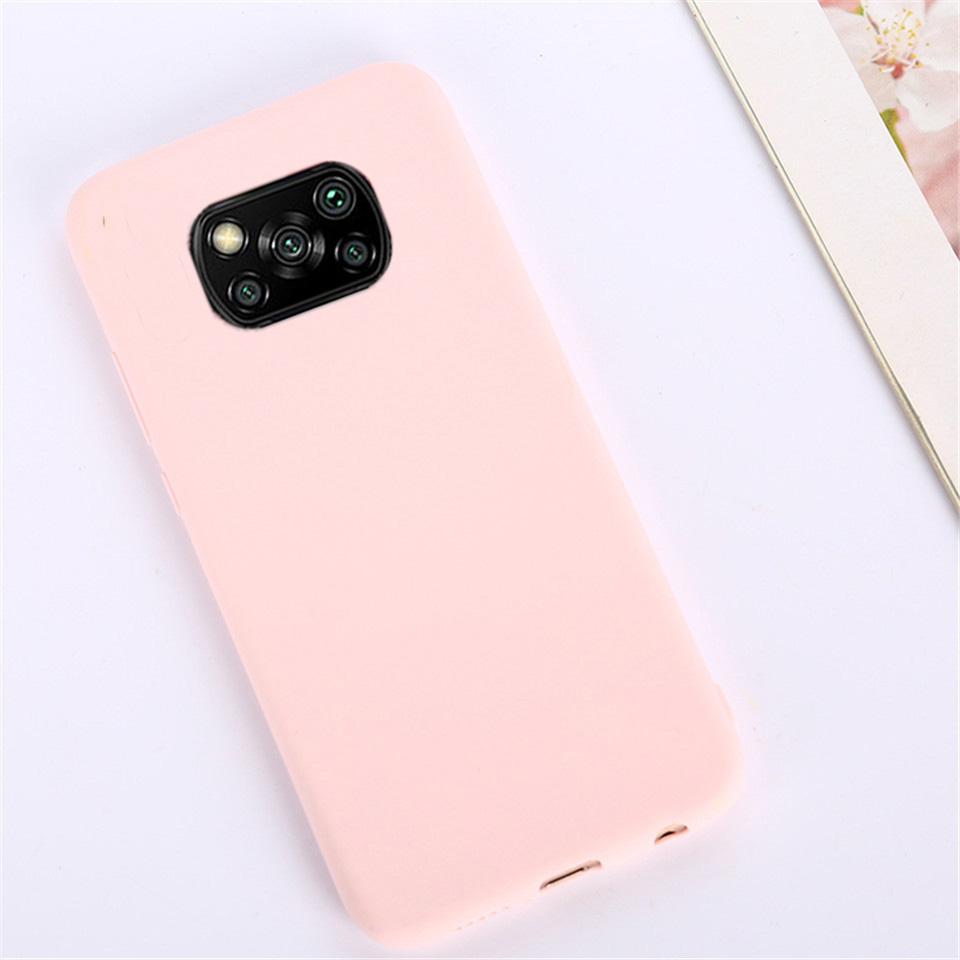 Чехол для телефона цвета конфеты для Xiaomi POCO X3 NFC, чехлы POCO X3 Pro PocoX3, чехол Funda, тонкий матовый силиконовый мягкий защитный чехол из ТПУ