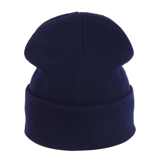 Simple Style Winter Beanies Unisex Solid Color Knit Beanies, Classic Slouchy Skull Cap for Winter, Soft Elastic Casual Warm Headwear Men Women,