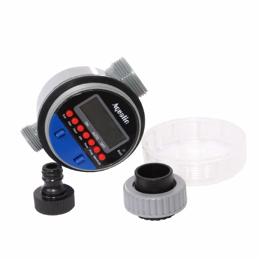 Автоматический таймер полива с ЖК-дисплеем, электронный домашний садовый шаровой клапан, таймер воды для контроллера полива сада