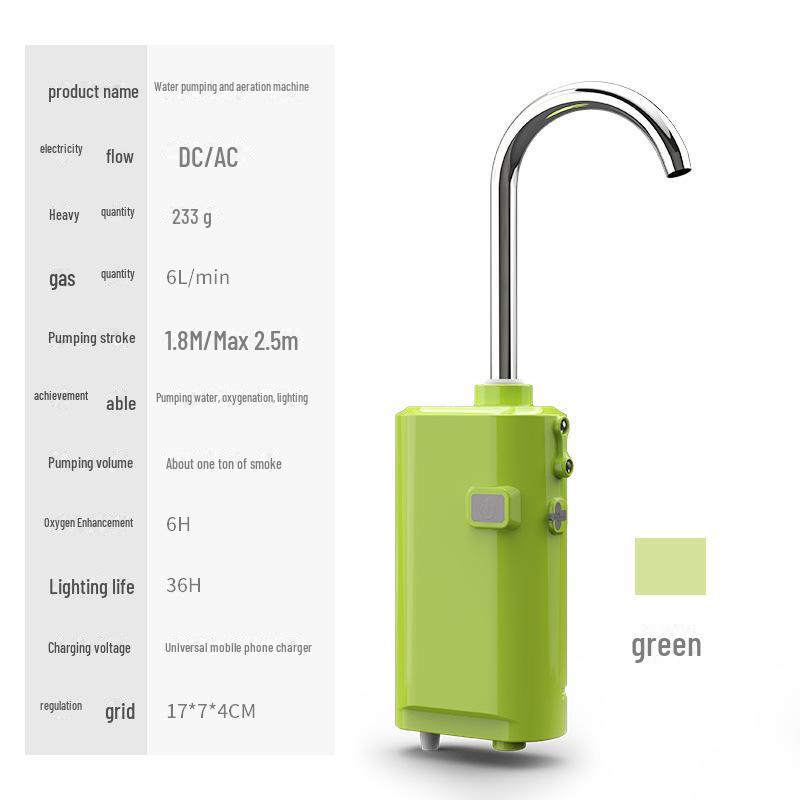 Интеллектуальный индукционный экстрактор воды для рыбалки: Многофункциональный кислородный насос и поглотитель воды для мытья рук