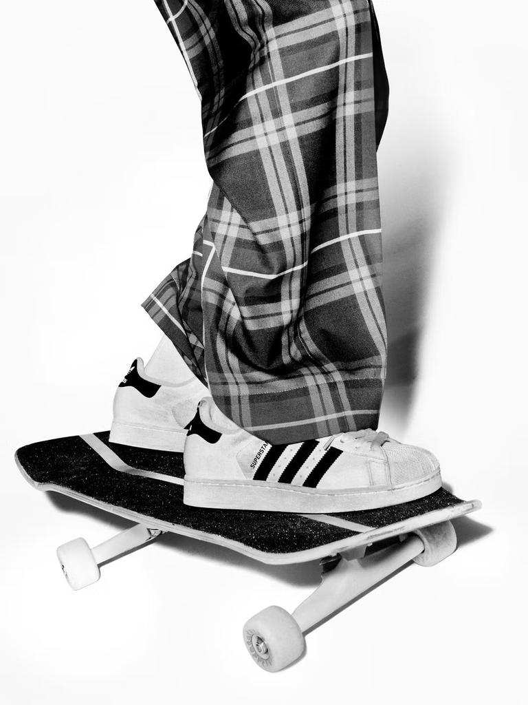 Эксклюзивные кеды Adidas SUPERSTAR II с ракушкой для знаменитостей/атлетов Adidas Tricolor IH8659