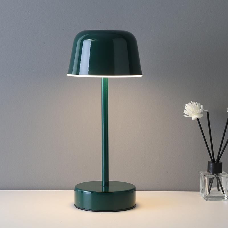 Modern Simple Rechargeable Cordless Table Lamp USB-C Dimmable LED Touch Sensor Aluminum for Bedroom Living Room Decor