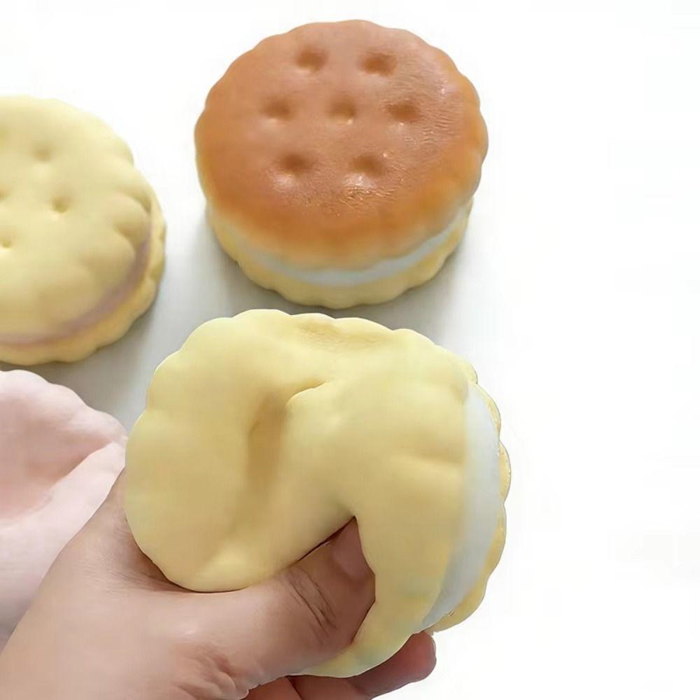Soft Texture Slow Rebound Cake Toy Portable Squeeze Toy Squishy Toy Simulated Cake Educational Toy
