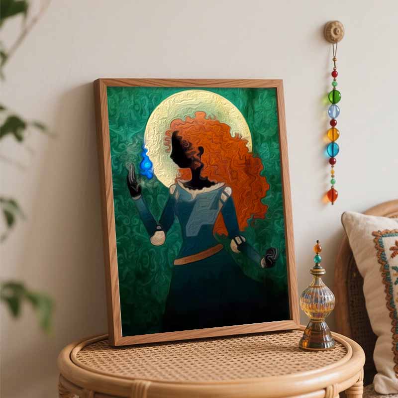 Disney Brave Merida Paint By Number Kit Number Drawing Canvas DIY Picture Home Decor Wall Art Craft Princess Gift For Adults Room Decor