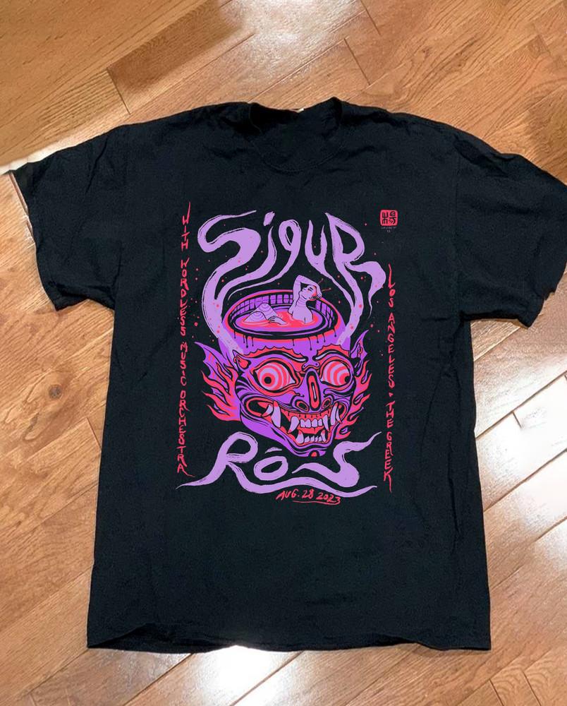 Sigur Ros Band Tour Los Angeles Poster Short Sleeve Unisex T-Shirt MC464 Unisex T-Shirt