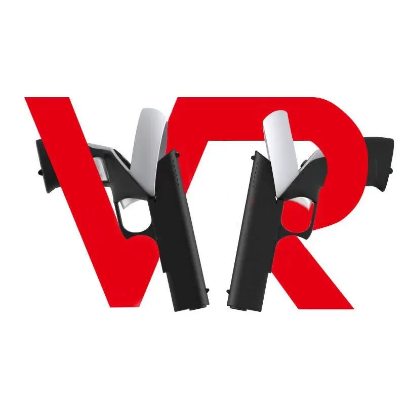 Игры VR Пистолет Для Oculus Quest 2 Сенсорный Контроллер Рукоятка Пистолета Улучшенный Игровой Опыт Шутера от Первого Лица VR Аксессуары