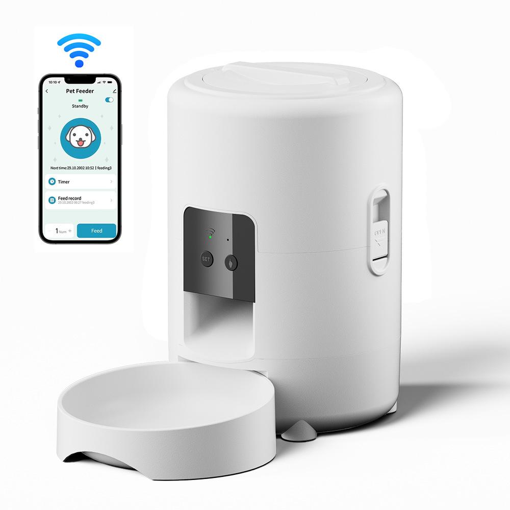 Petavista Автоматическая кормушка для кошек Умная WiFi кормушка для домашних животных Диспенсер для сухого корма Автоматическая кормушка для кошек и собак Аксессуары