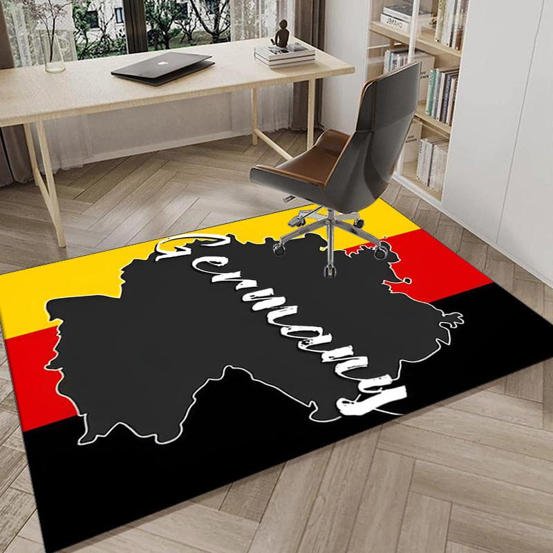 Germany Flag And Map Area Rug Office rug, Chair Rug, Decor Carpet Livingroom bedroom Mat, Large Size Fan gifts Christmas gifts