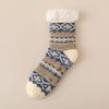 Ethnic Style Warm Socks Winter Home Floor Socks Thick Plush Men's Socks