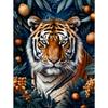5d DIY Алмазная картина, вышивка крестом, животное, тигр, фрукты, алмазная вышивка, мозаика, полный круглый дрель, домашний декор, искусство