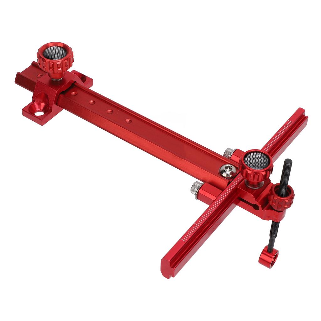 Archery Recurve Bow Sight Iron Adjustable T Shape Quick Release Archery Shooting Target Sight for Target Practice Red