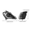 Светодиодная фара для квадроцикла DOT E24 Для Yamaha Raptor 700 700R YFZ450 R X Wolverine 450 350 Поворотник 06-22 Дневные ходовые огни Регулируемая фара