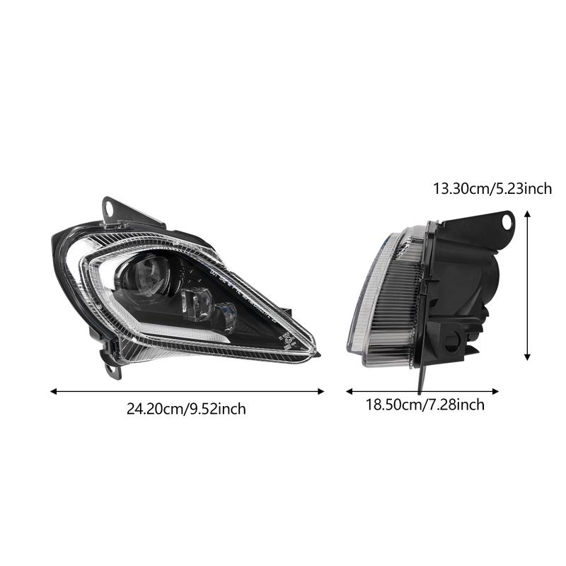 Светодиодная фара для квадроцикла DOT E24 Для Yamaha Raptor 700 700R YFZ450 R X Wolverine 450 350 Поворотник 06-22 Дневные ходовые огни Регулируемая фара