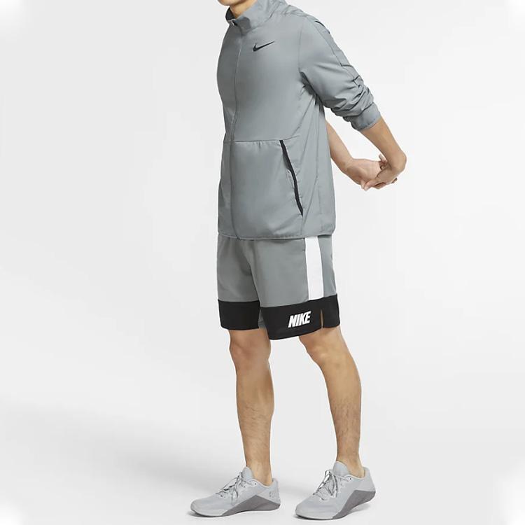 Nike Dri Fit Jackets Men's Gray Stand Collar Moderate Other