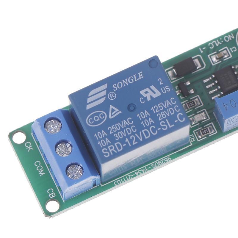 DC 12V Регулируемый таймер задержки выключения Модуль реле времени Реле времени 1~10 сек Модуль выключателя задержки выключения
