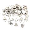 50Pcs Silver Triangle Mirror Hangers Strap D-Ring Hanging Picture Frame Hooks