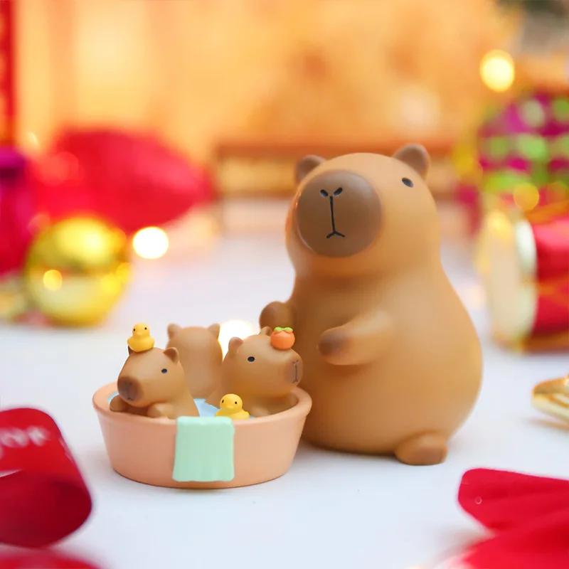 Capybara Figure Blind Box Simulation Capibara Kawaii Anime Animals Figures Doll Children Birthday Christmas Gift