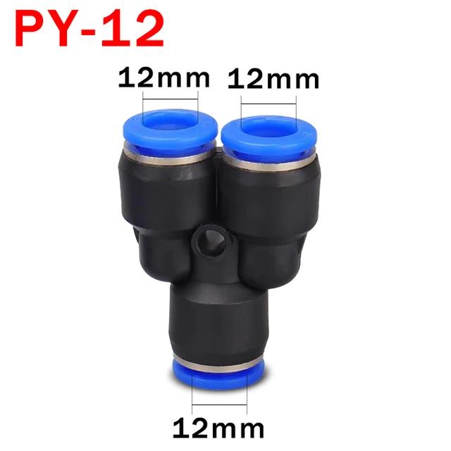 10Pcs PY/PW Pneumatic Fitting 4mm 6mm 8mm 10mm 12mm Air Pipe Quick Push Connector 3 Way Hose Fittings PY PW Connector Fuel System Fittings7