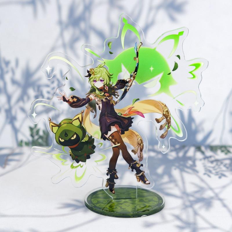 Anime Game Open World Impact Acrylic Cosplay Character Stand Acrylic Figure Stand Painted Desk Decor Ornament Gift