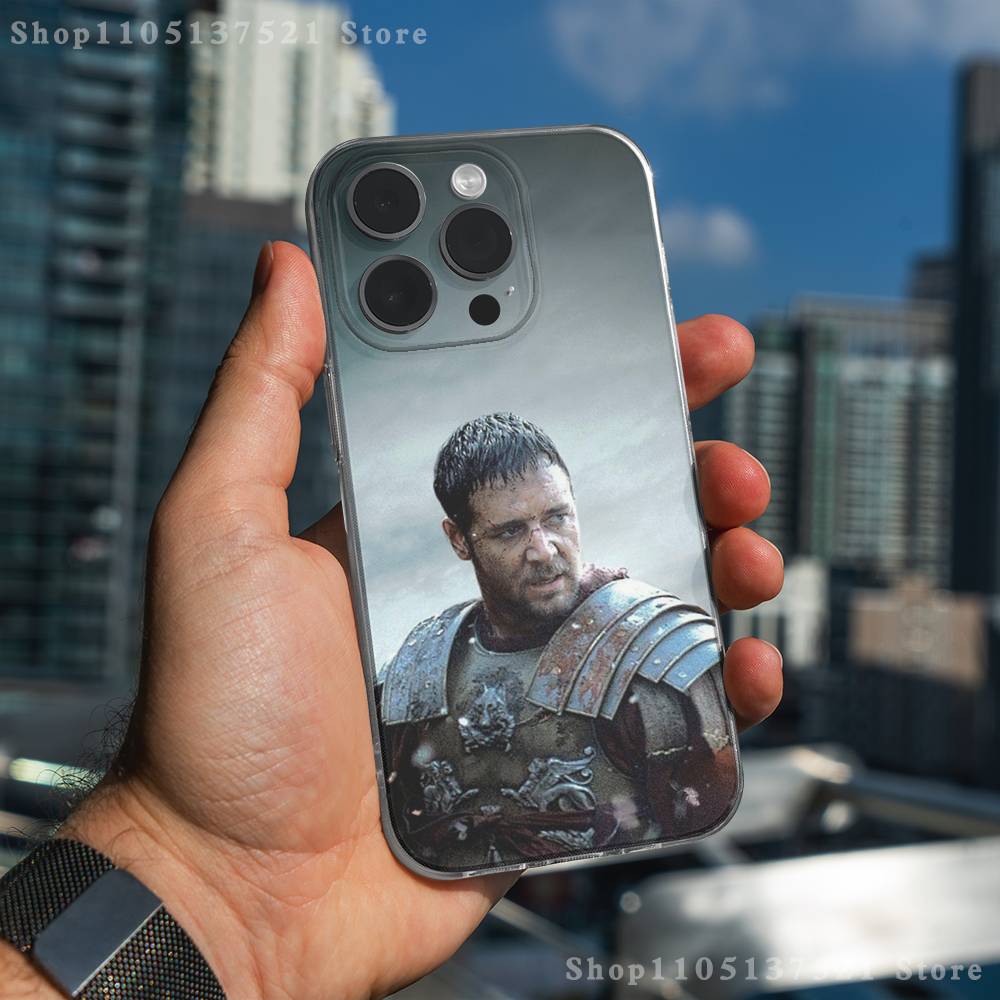 Movie G-Gladiator 2 Phone Case For iPhone 17,16,15,14,13,12,11 Pro,Max,Plus,XR,Mini,E Clear Full-coverage Soft Cover