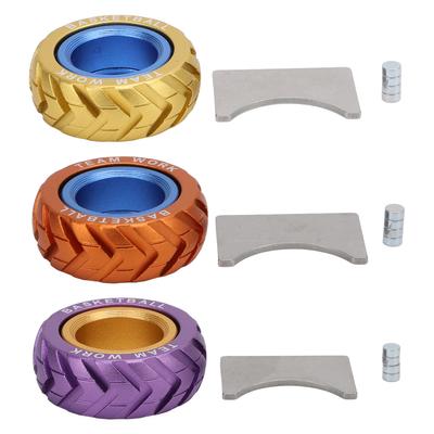 Снимающий стресс тактильный слайдер с двухцветным металлическим храповым механизмом, сенсорный вращающийся монетный блок, слайдер для людей с синдромом дефицита внимания и гиперактивности Ri